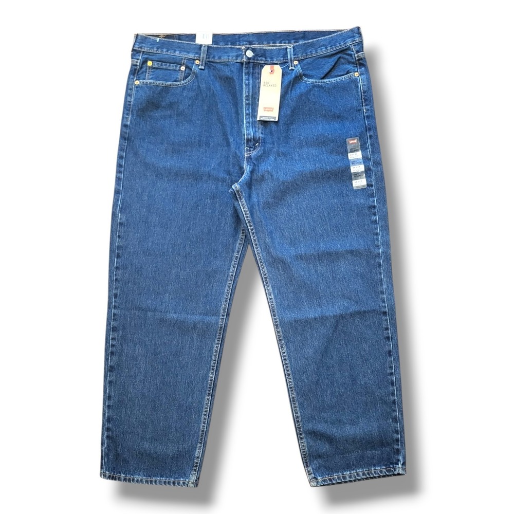 Levi's 550 Relaxed Fit Jeans Men's 44x29 Big & Tall NWT Dark Wash 100% Cotton